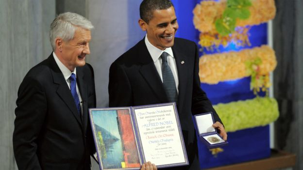 Barack Obama wins the Nobel Peace Prize